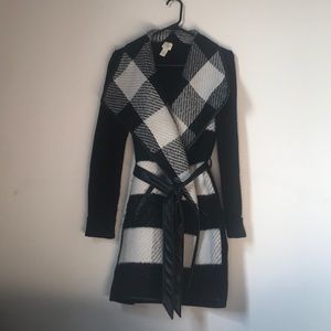 Chico’s Black and White Sweater Jacket